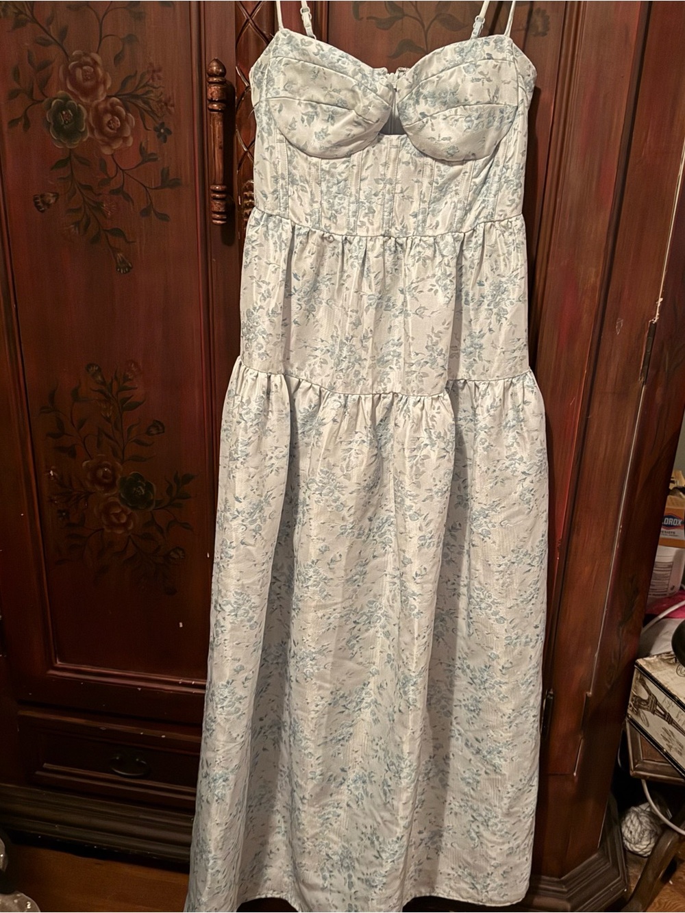 The Windsor Maison Armory Blue Floral Maxi Dress - Picture 4 of 6